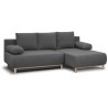 Canapé d'angle droit convertible MIKA 3 places - Tissu gris clair - C Canapé d'angle droit convertible MIKA 3 places - Tissu gris clair - C