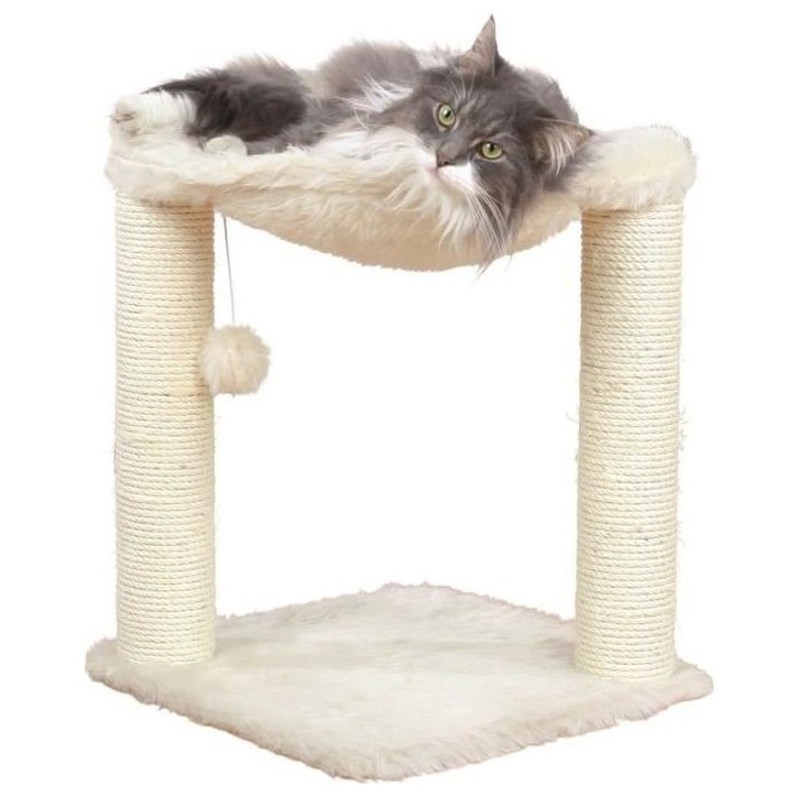 TRIXIE Arbre a chat griffoir Hamac 50 cm creme