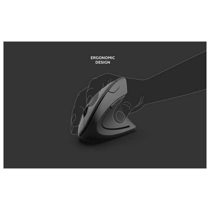 Souris ergonomic sans fil verticale - MOBILITY - 2.4Ghz
