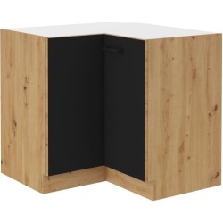 MODENA - Meuble bas d'angle - 2 portes - 89 x 89 x 82 cm - Chene artis