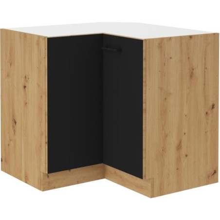 MODENA - Meuble bas d'angle - 2 portes - 89 x 89 x 82 cm - Chene artis