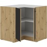 MODENA - Meuble bas d'angle - 2 portes - 89 x 89 x 82 cm - Chene artis