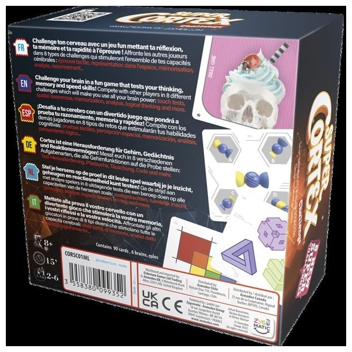 Jeu d'ambiance Asmodee Cortex Super Cortex ML Jeu d'ambiance Asmodee Cortex Super Cortex ML