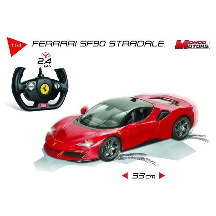 Véhicule radiocommandé Ferrari SF90 Stradale MONDO MOTORS - Effets lumineux - chelle 1:14eme