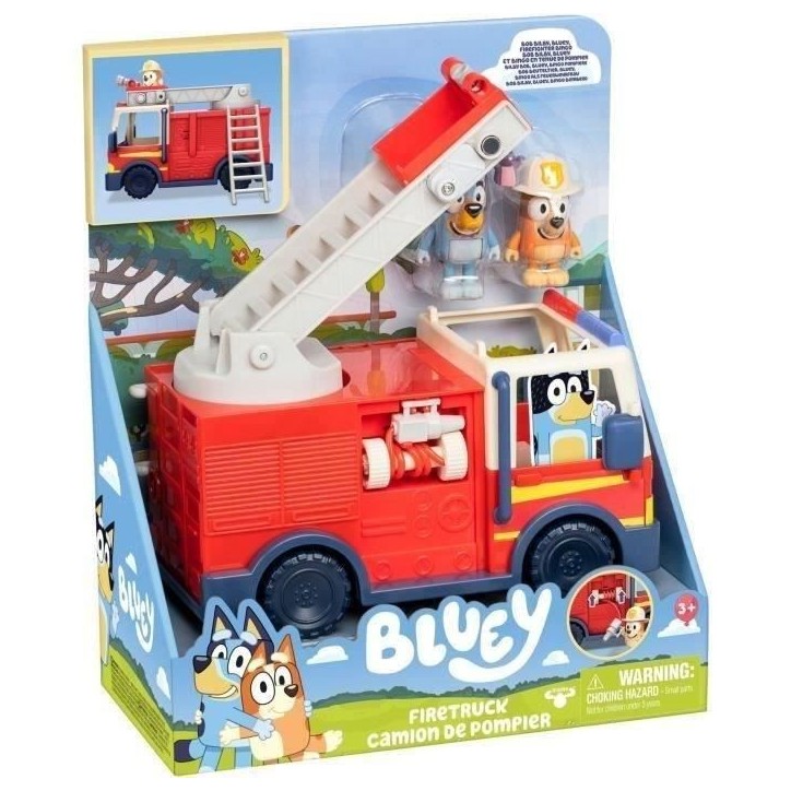 Bluey Le camion de Pompier de Bluey - Univers miniature - MOOSE TOYS - Des 3 ans