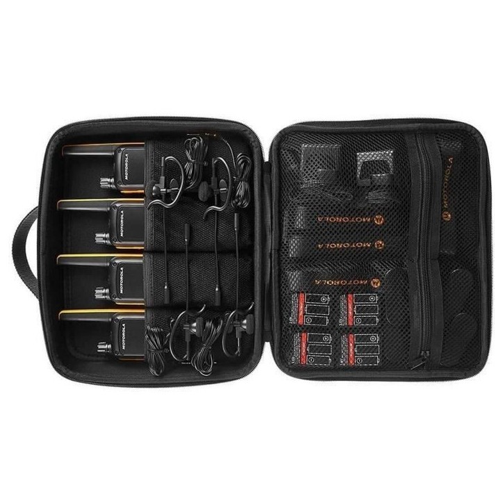 Motorola Talkabout T82 Extreme Quad Pack portable radio 2 bandes PMR 446 MHz 16 canaux noir, jaune (pack de 4)