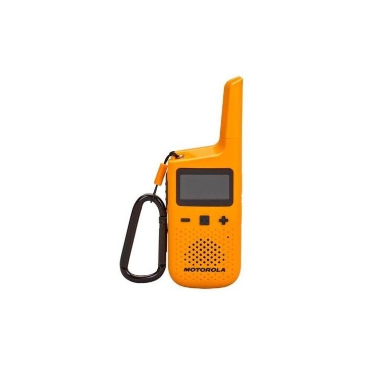 Talkies-walkies MOTOROLA TALKABOUT T72 - Jaune - Portée 8 km - PMR446 - 16 canaux - 121 codes Talkies-walkies MOTOROLA TALKABOUT T72 - Jaune - Portée 8 km - PMR446 - 16 canaux - 121 codes