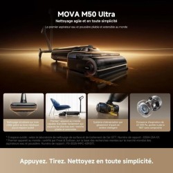 MOVA M50 ULTRA - Aspirateur Balai Laveur - 22 000 Pa - Bras robotisé