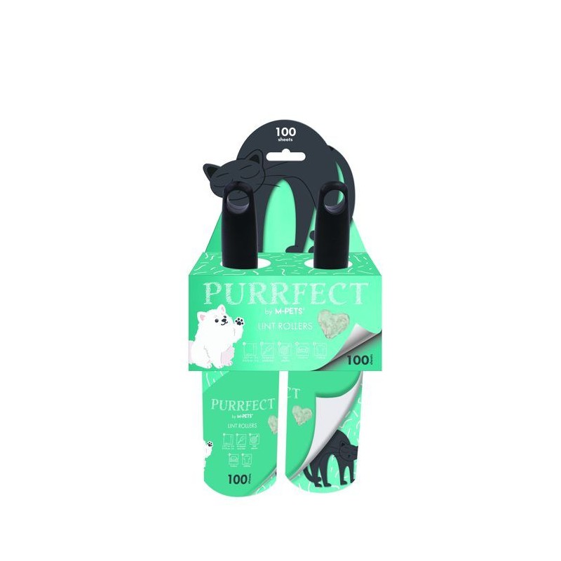 Rouleaux anti-peluches - M PETS - PURRFECT - 60 feuilles - 23,7 x 5,75