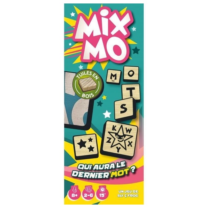 Jeu de société Mixmo - Asmodee - 2 a 6 joueurs - A partir de 8 ans - Construisez votre grille de mots Jeu de société Mixmo - Asmodee - 2 a 6 joueurs - A partir de 8 ans - Construisez votre grille de mots
