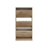 Meubles a chaussures - 6 paires - Décor Chene - 3 abattants - L58,2 x