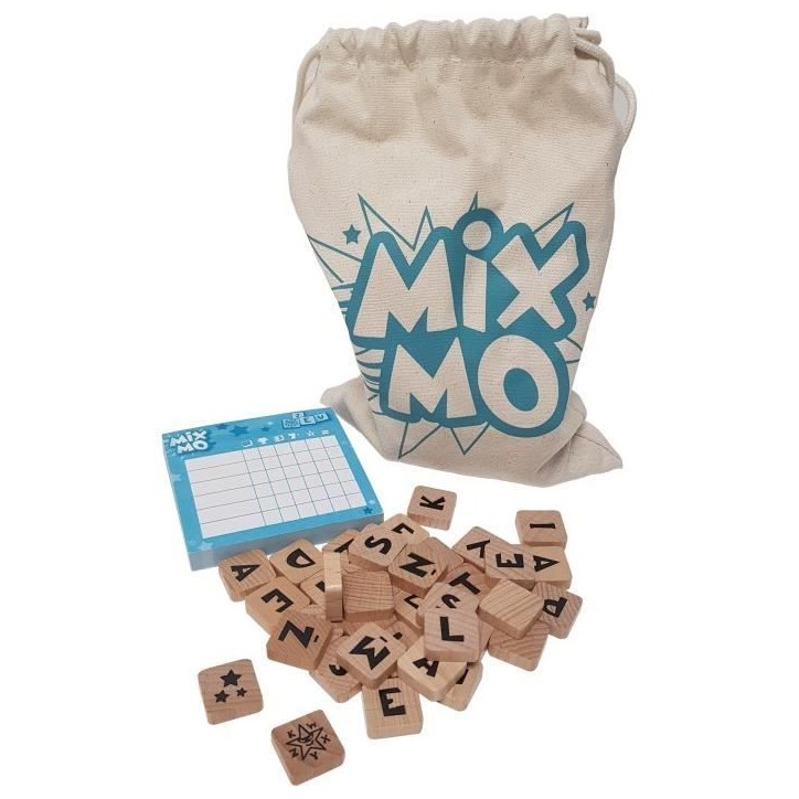 Jeu de société Mixmo - Asmodee - 2 a 6 joueurs - A partir de 8 ans - Construisez votre grille de mots Jeu de société Mixmo - Asmodee - 2 a 6 joueurs - A partir de 8 ans - Construisez votre grille de mots