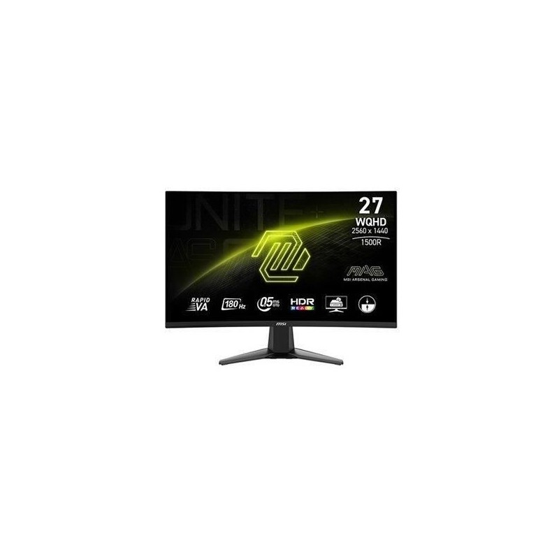 Ecran PC Gamer Incurvé - MSI - 27'' - WQHD - 180Hz - Fast VA - 0,5ms