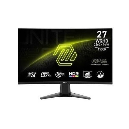 Ecran PC Gamer Incurvé - MSI - 27'' - WQHD - 180Hz - Fast VA - 0,5ms