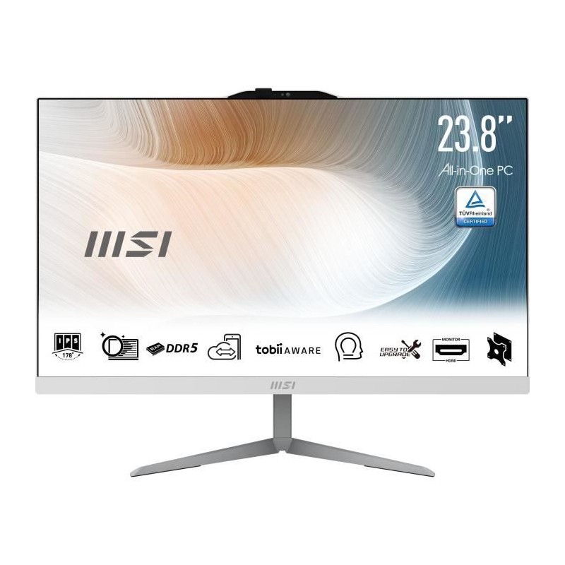 PC Tout-en-un MSI - 24'' - Sans Windows -Ecran FHD - I5 1240P - RAM 16