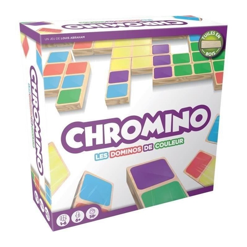 Jeu de Domino de couleurs Chromino - Asmodee - Jeu de société - Jeu