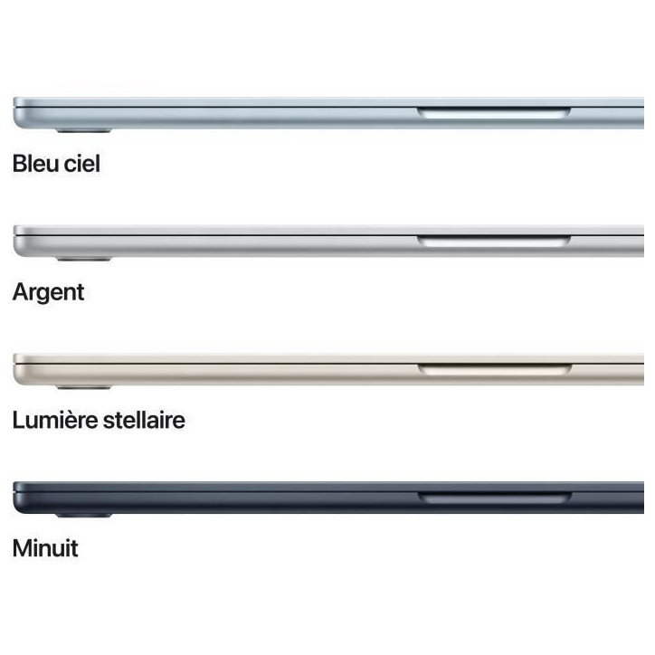 Apple - 15,3 MacBook Air M4 (2025) - RAM 16Go - Stockage 256Go - CPU 10 coeurs - GPU 10 coeurs - Lumiere Stellaire Apple - 15,3 MacBook Air M4 (2025) - RAM 16Go - Stockage 256Go - CPU 10 coeurs - GPU 10 coeurs - Lumiere Stellaire