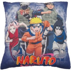Coussin double face - Carré - NARUTO - Naruto et ses amis - Microfibr