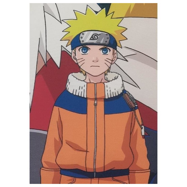 Coussin double face - Carré - NARUTO - Naruto et ses amis - Microfibre - 40 x 40 cm