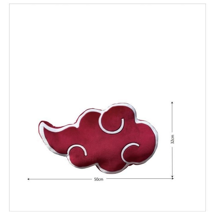 Coussin 3D - NARUTO SHIPPUDEN - Logo Akatsuki - Microfibre - 50 cm Coussin 3D - NARUTO SHIPPUDEN - Logo Akatsuki - Microfibre - 50 cm