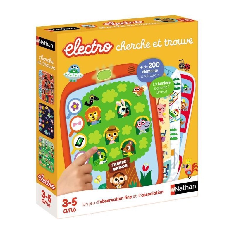 Electro cherche et trouve - Jeu éducatif - NATHAN - Des 3 ans Electro cherche et trouve - Jeu éducatif - NATHAN - Des 3 ans