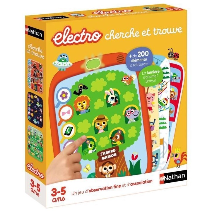 Electro cherche et trouve - Jeu éducatif - NATHAN - Des 3 ans Electro cherche et trouve - Jeu éducatif - NATHAN - Des 3 ans