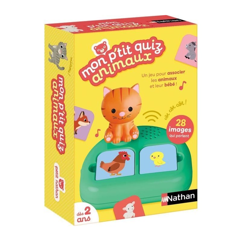 Mon P'tit quiz animaux - Jeu éducatif - NATHAN - Des 3 ans Mon P'tit quiz animaux - Jeu éducatif - NATHAN - Des 3 ans