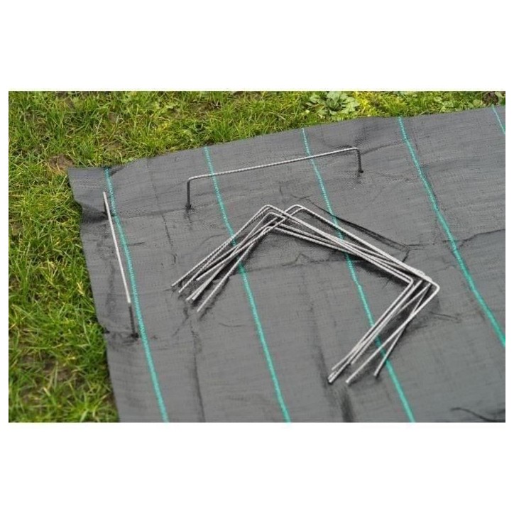 Nature Chevilles de fixation de bâche 20 pcs 25 x 20 cm Métal 409335 Nature Chevilles de fixation de bâche 20 pcs 25 x 20 cm Métal 409335