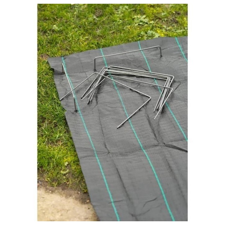 Nature Chevilles de fixation de bâche 20 pcs 25 x 20 cm Métal 409335 Nature Chevilles de fixation de bâche 20 pcs 25 x 20 cm Métal 409335