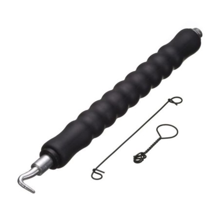 NATURE Torsadeuse a fil - Automatique, manche en caoutchouc - Inclus 50x (L16 cm x Ø1 mm) - Liens a boucle en acier galva - H30