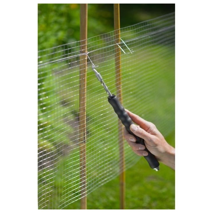 NATURE Torsadeuse a fil - Automatique, manche en caoutchouc - Inclus 50x (L16 cm x Ø1 mm) - Liens a boucle en acier galva - H30 NATURE Torsadeuse a fil - Automatique, manche en caoutchouc - Inclus 50x (L16 cm x Ø1 mm) - Liens a boucle en acier galva - H30