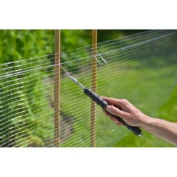 NATURE Lot de 200 Liens a boucle en acier galvanisé pour torsadeuse a