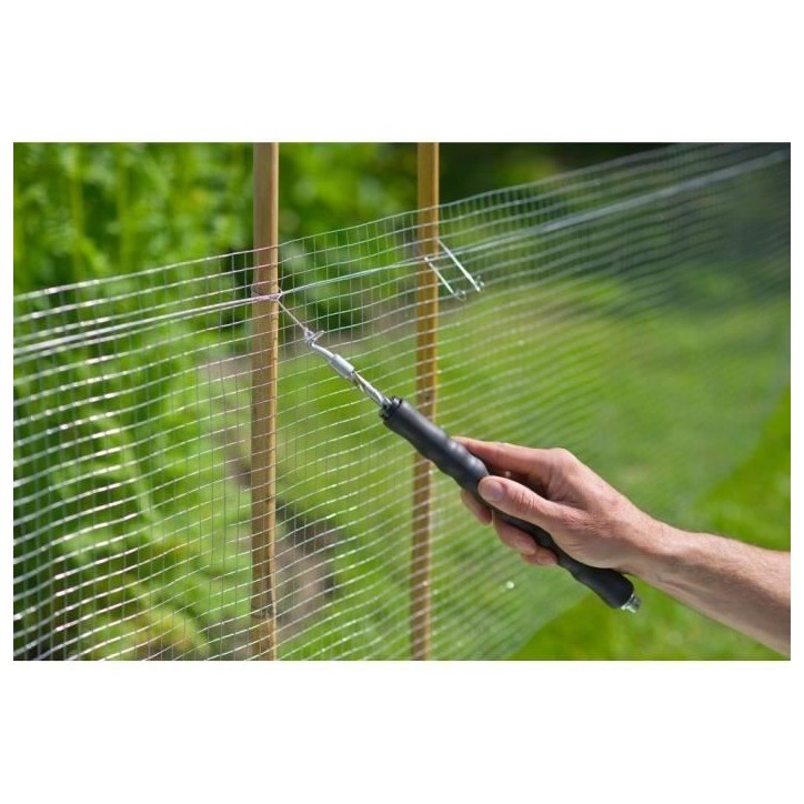 NATURE Lot de 200 Liens a boucle en acier galvanisé pour torsadeuse a fil - (L16 cm x Ø1 mm) NATURE Lot de 200 Liens a boucle en acier galvanisé pour torsadeuse a fil - (L16 cm x Ø1 mm)