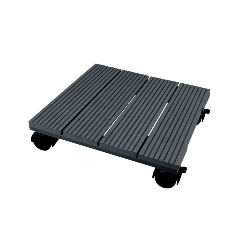 NATURE Tablette a roulettes pour plantes - Bois composite - H7 x 30 x