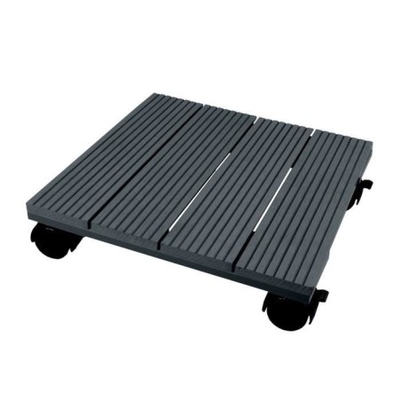 NATURE Tablette a roulettes pour plantes - Bois composite - H7 x 30 x