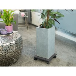 NATURE Tablette a roulettes pour plantes - Bois composite - H7 x 30 x