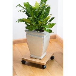 NATURE Tablette a roulettes pour plantes - Bambou composite - H8 x 30