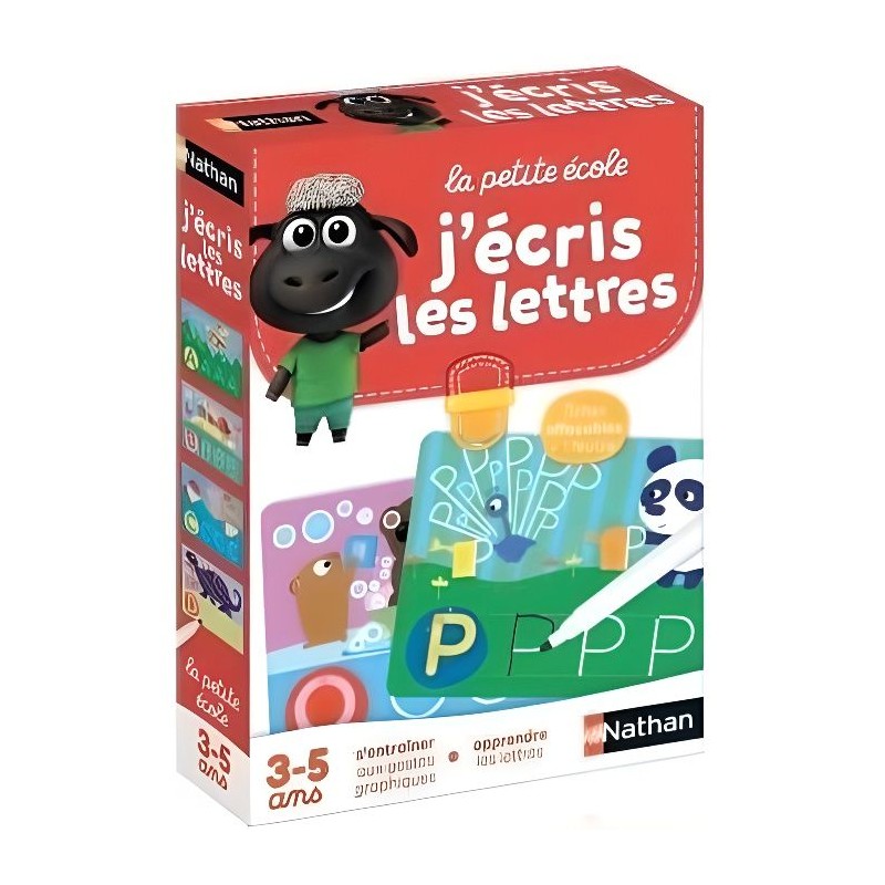 Jeu éducatif - NATHAN - La Petite Ecole - J'écris les Lettres - Appr Jeu éducatif - NATHAN - La Petite Ecole - J'écris les Lettres - Appr