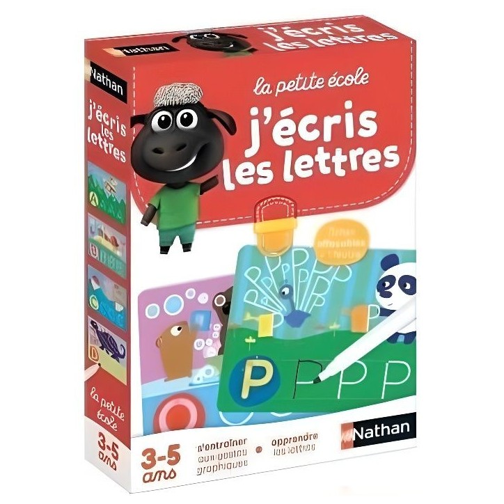 Jeu éducatif - NATHAN - La Petite Ecole - J'écris les Lettres - Apprentissage progressif - Effaçable Jeu éducatif - NATHAN - La Petite Ecole - J'écris les Lettres - Apprentissage progressif - Effaçable