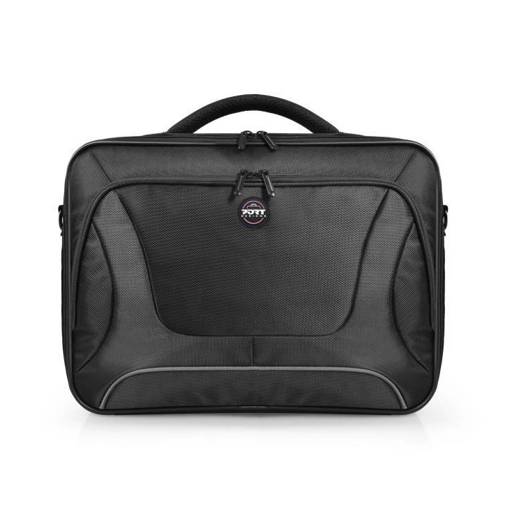 Sacoche PC - PORT DESIGNS - Pour ordinateur portable COURCHEVEL Clamshell - 15.6 pouces - Noir
