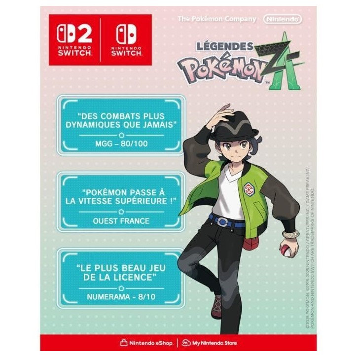 Légendes Pokémon: Z-A • Jeu Nintendo Switch Légendes Pokémon: Z-A • Jeu Nintendo Switch