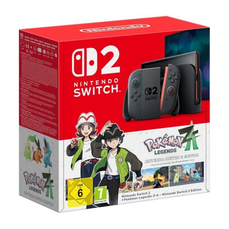 Console Nintendo Switch 2 • Bleu Clair & Rouge Clair + Légendes Pok Console Nintendo Switch 2 • Bleu Clair & Rouge Clair + Légendes Pok