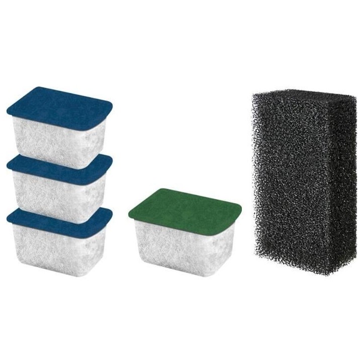 CIANO, Aquarium Consommables - Cartouches de Filtration de Rechange pour Filtre d'Aquarium- Pack 3 mois - Taille S