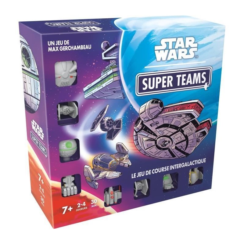 Star Wars Super Teams, jeu de société, des 7 ans, 2 a 4 joueurs, Dur Star Wars Super Teams, jeu de société, des 7 ans, 2 a 4 joueurs, Dur