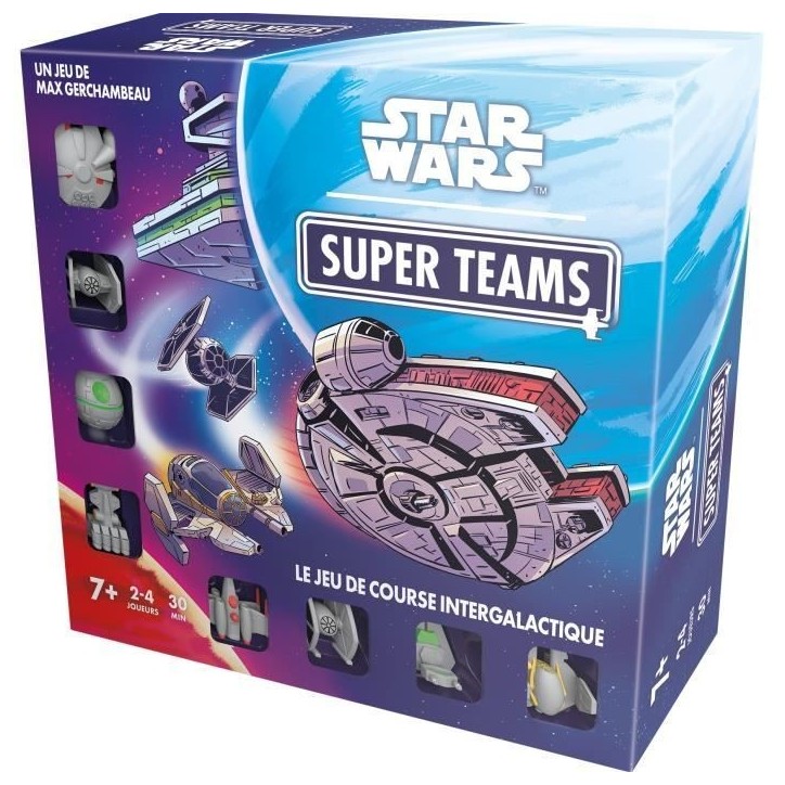 Star Wars Super Teams, jeu de société, des 7 ans, 2 a 4 joueurs, Durée moins de 30 min, Français Star Wars Super Teams, jeu de société, des 7 ans, 2 a 4 joueurs, Durée moins de 30 min, Français