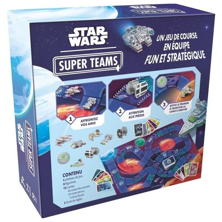 Star Wars Super Teams, jeu de société, des 7 ans, 2 a 4 joueurs, Durée moins de 30 min, Français Star Wars Super Teams, jeu de société, des 7 ans, 2 a 4 joueurs, Durée moins de 30 min, Français