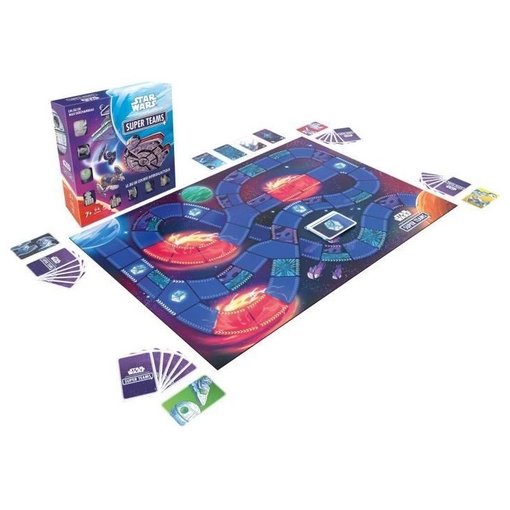 Star Wars Super Teams, jeu de société, des 7 ans, 2 a 4 joueurs, Durée moins de 30 min, Français Star Wars Super Teams, jeu de société, des 7 ans, 2 a 4 joueurs, Durée moins de 30 min, Français