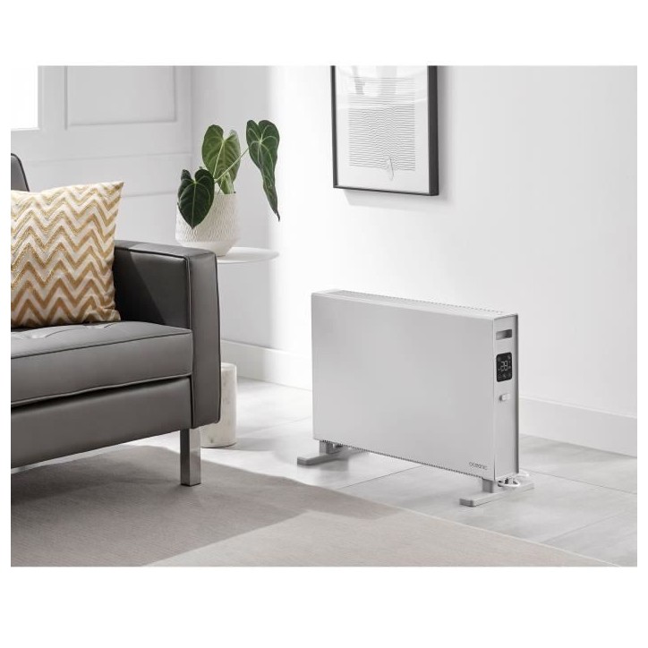Radiateur convecteur électrique mobile - OCEANIC - 2000 W - 2 puissances - Blanc mat Radiateur convecteur électrique mobile - OCEANIC - 2000 W - 2 puissances - Blanc mat