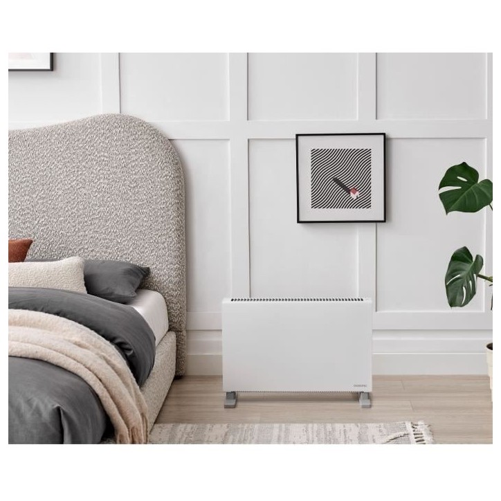 Radiateur convecteur électrique mobile - OCEANIC - 2000 W - 2 puissances - Blanc mat Radiateur convecteur électrique mobile - OCEANIC - 2000 W - 2 puissances - Blanc mat