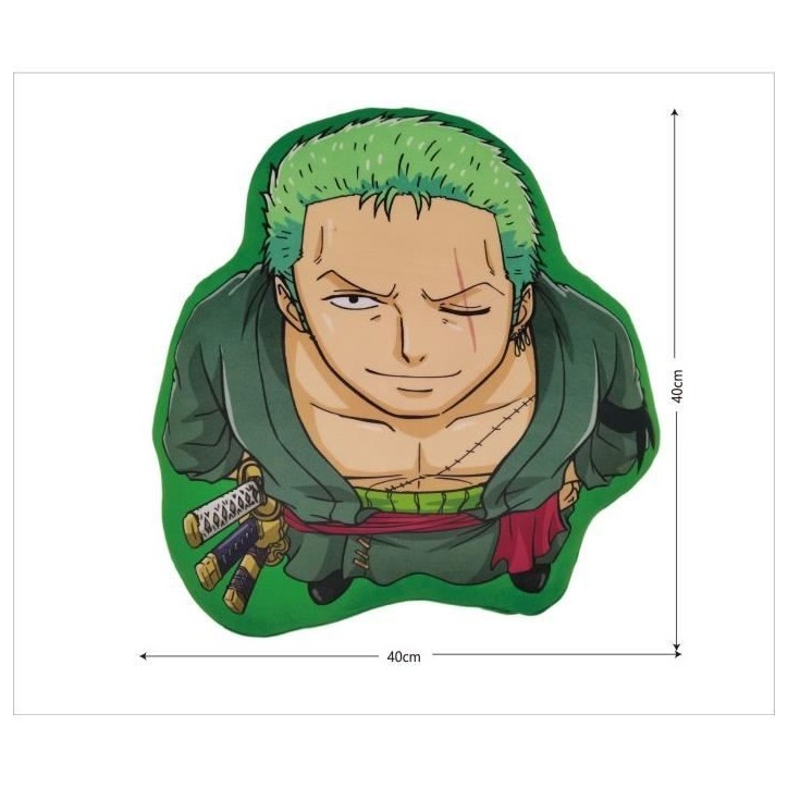 Coussin 3D - ONE PIECE - Roronoa Zoro - Microfibre - 40 cm Coussin 3D - ONE PIECE - Roronoa Zoro - Microfibre - 40 cm